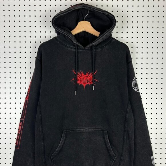 SwaggerSouls Hoodie Merch Small Affliction Style 2020 Sweatshirt Gothic Misfits - Picture 6 of 10